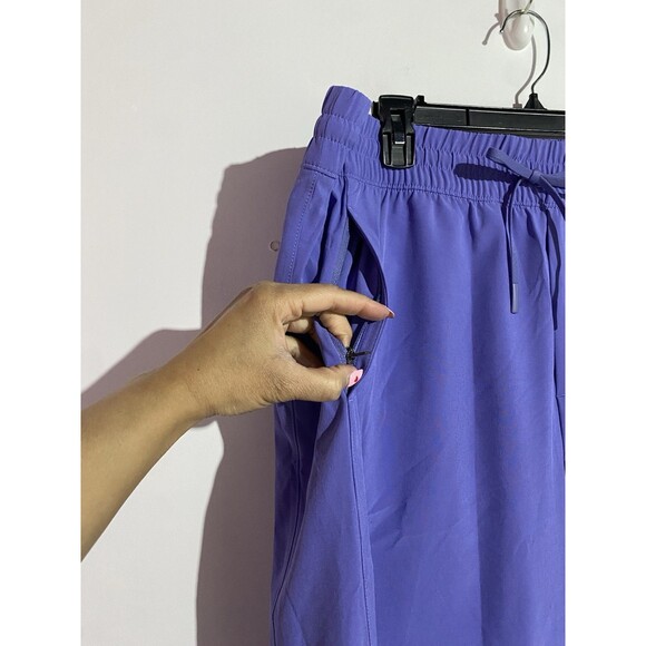 Athleta Pants 18 Arrival Dark Adonis Purple Ankle Straight Leg Travel Athleisure - Picture 10 of 15